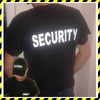 Biztons�gi �r p�l� - Security p�l� fekete k�rnyakas